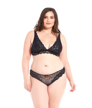 Leopard Lace & Mesh Panty