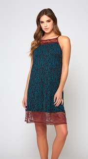 Zebra Print Sylvie Chemise