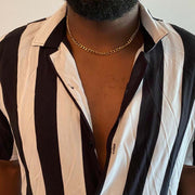 Silver Cuban Link Chain Necklace 6mm