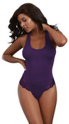 Soft Jersey Bodysuit in Purple