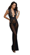 Low Back Gown in Balck