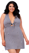 Soft Jersey Chemise in Grey