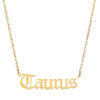 18K Gold Plated Taurus Zodiac Necklace