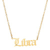 18K Gold Plated Libra Zodiac Necklace