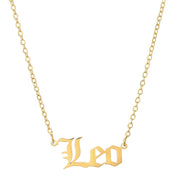 18K Gold Plated Leo Zodiac Necklace