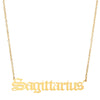 18K Gold Plated Sagittarius Zodiac Necklace