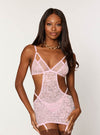Strappy Garter Slip & G String Set