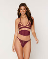 Venice Lace Bralette Belt and G-String 3PC Set
