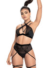 Cutout Mesh Strappy 2pc Set