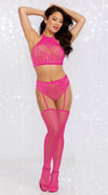 2-piece hosiery bodystocking set