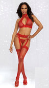 3-piece hosiery bodystocking set