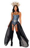 3pc Sensual Serpent Medusa Queen Costume