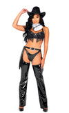 4pc Midnight Gunslinger Cowgirl Costume