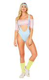 4pc 80's Sporty Yuppie Costume