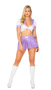 2pc Lavender Schoolgirl Costume
