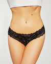 Lace & Open Crotch Pearl String Cheeky