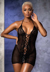 A Perfect Babydoll with Fishnet Mesh