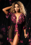 Seductive Yet Elegant Robe in Transparent Mesh