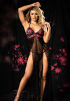 Tantalizing lace Babydoll with Floral Print