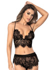 Delicate floral embroideries 2pc Lace Set