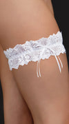 Elegant Thigh Lace Gater in White