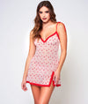 Soft Cup Heart Mesh Chemise