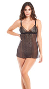 Seductive Sheer Babydoll in Black