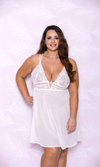 Soft Lace Cup Chiffon Chemise