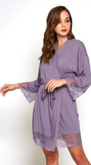 Soft Olivia Robe in Purple