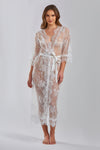 Seductive Allover Lace Full-Length Robe