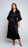 3/4 sleeve long satin Victoria Robe