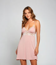 Josephine Chemise W/ Lace Trim