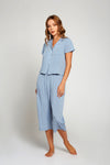 Blue Soft Rayon pajamas Bottom
