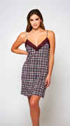 Plaid Print Jessie Chemise