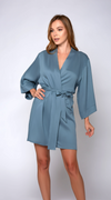Restful Cotton Robe with Matching Waist Tie.