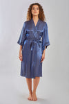 Satin Long Robe with Matching Sash