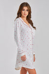 Soft All Over Heart Print Sleepshirt