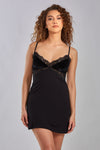 Velvet Lace Embellishment Chemise
