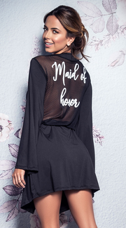 Maid of Honor Robe in Black
