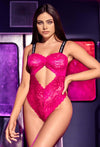 Lubricious Hot Bodysuit With Crotch Closure