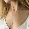14k Gold Plated Stainless Steel Chain with Bar Necklace