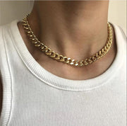 14K Gold Plated Unisex Cuban Chain 8mm