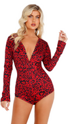 Cozy & Comfy Heart Shaped Leopard Romper