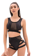 Funky Sheer Workout Set in Black