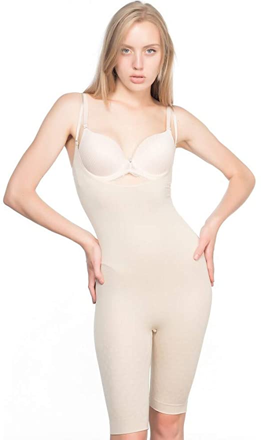 Seamless Underbust Full Bodysuit with Adjustable Straps – Liloo Signature