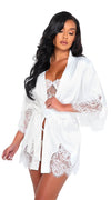Lashes Robe with Lace Details
