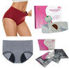 Women's Menstrual Period Cotton Leak-Proof Underwear Panties (1pc) + Period Pain Relief Patches (3 pc)